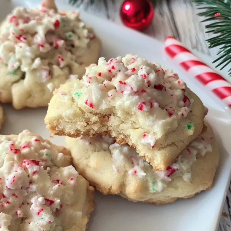 Candy Cane Whipped Shortbread Cookies | Easy and Delicious