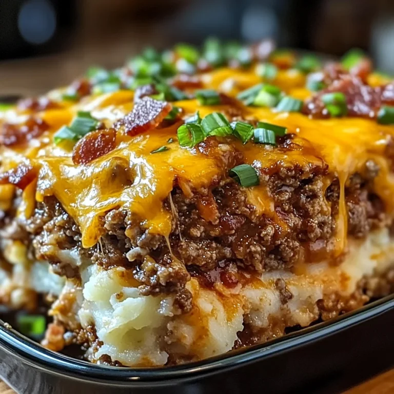 Cheesy Loaded Meatloaf Casserole