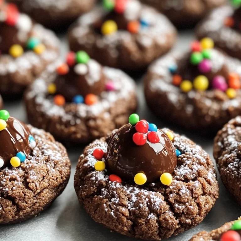 Chocolate Blossom Cookies