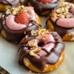 Chocolate Dipped Strawberry Yogurt Pretzel Bites