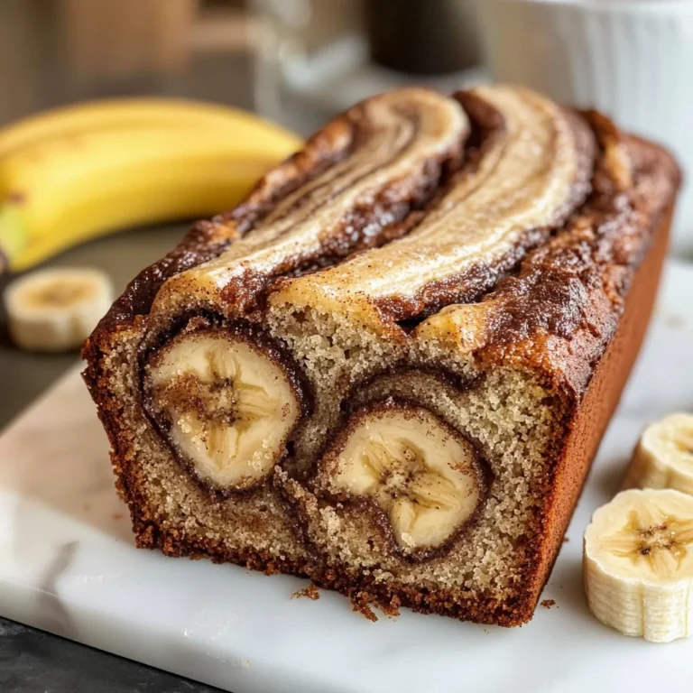 Cinnamon Swirled Banana Bread