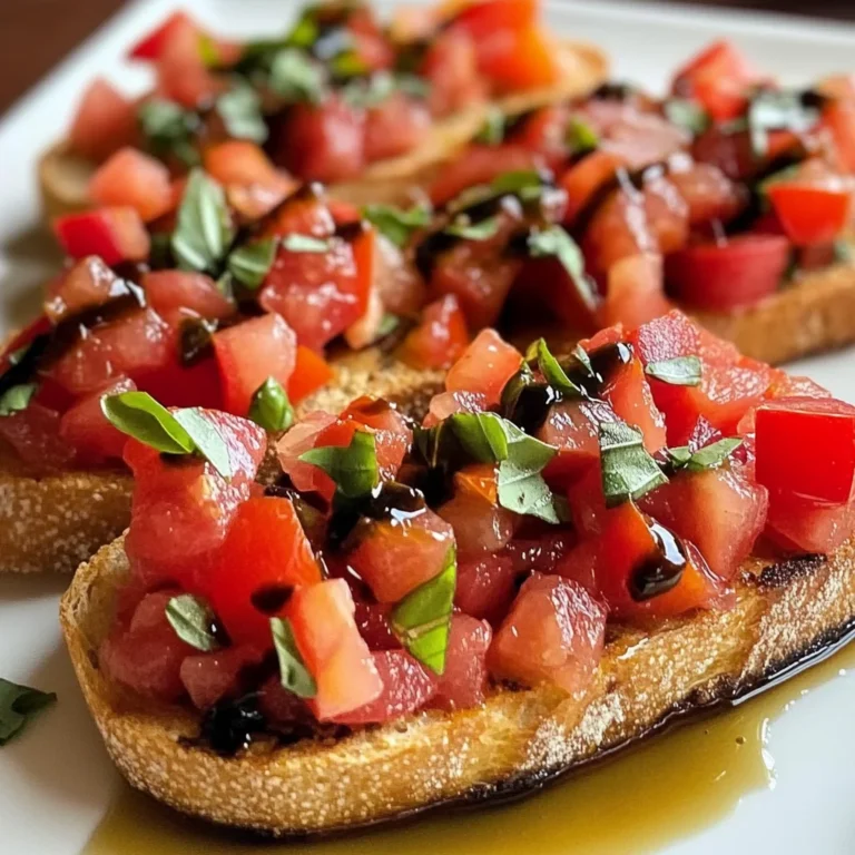 Classic Italian Bruschetta