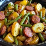 Crock Pot Swamp Potatoes with Sausage & Veggies
