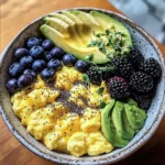 Energizing Scrambled Egg and Fruit Breakfast Bowl