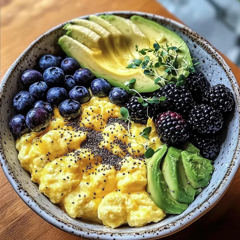 Energizing Scrambled Egg and Fruit Breakfast Bowl