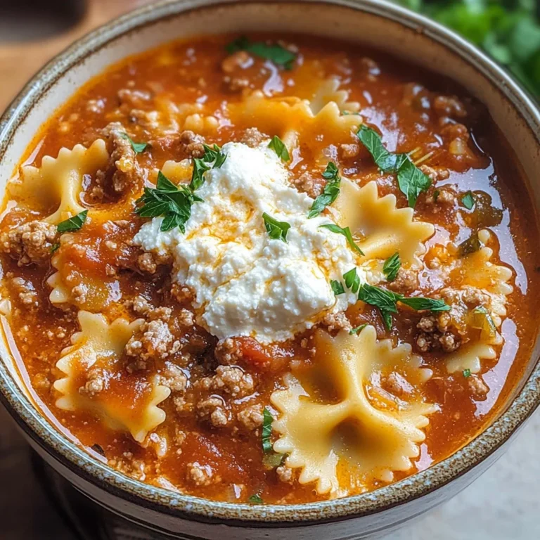 Lasagna Soup