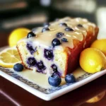 Lemon Blueberry Loaf with Lemon Glaze