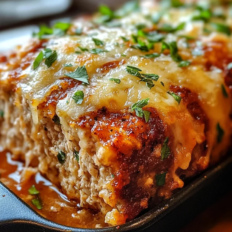 Melt-in-Your-Mouth Garlic Parmesan Chicken Meatloaf Recipe