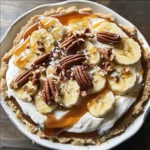 No-Bake Banana Caramel Pecan Pie
