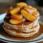 Peach Cobbler Pancakes