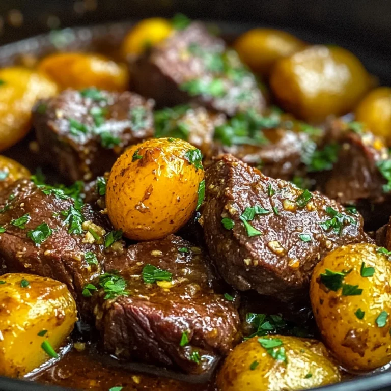 Slow Cooker Garlic Butter Beef