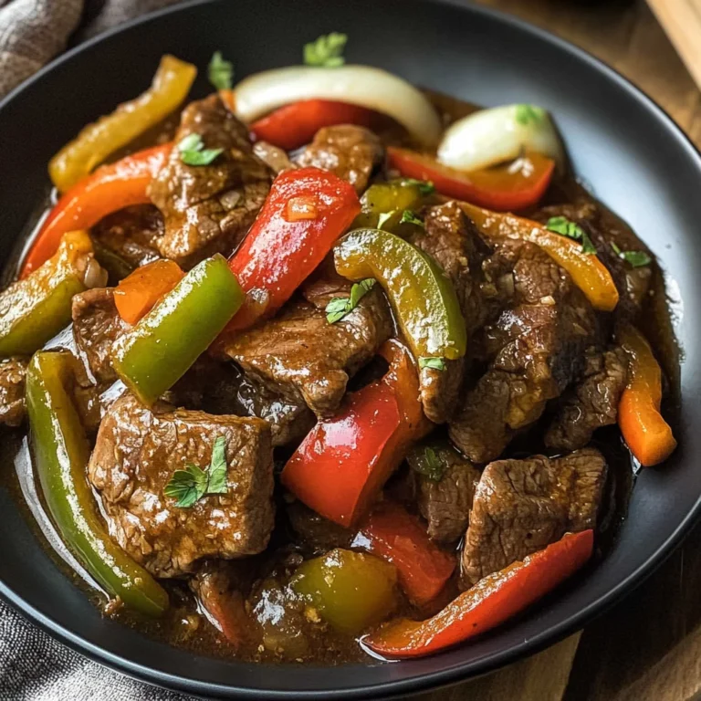 Slow Cooker Pepper Steak Recipe