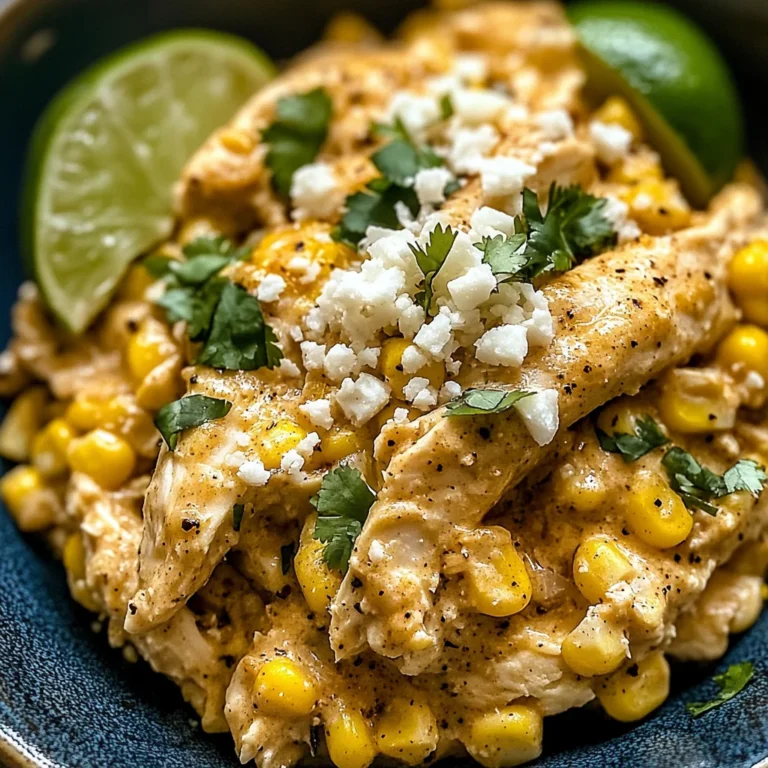 Slow Cooker Street Corn Chicken: Creamy Comfort in Every Bite