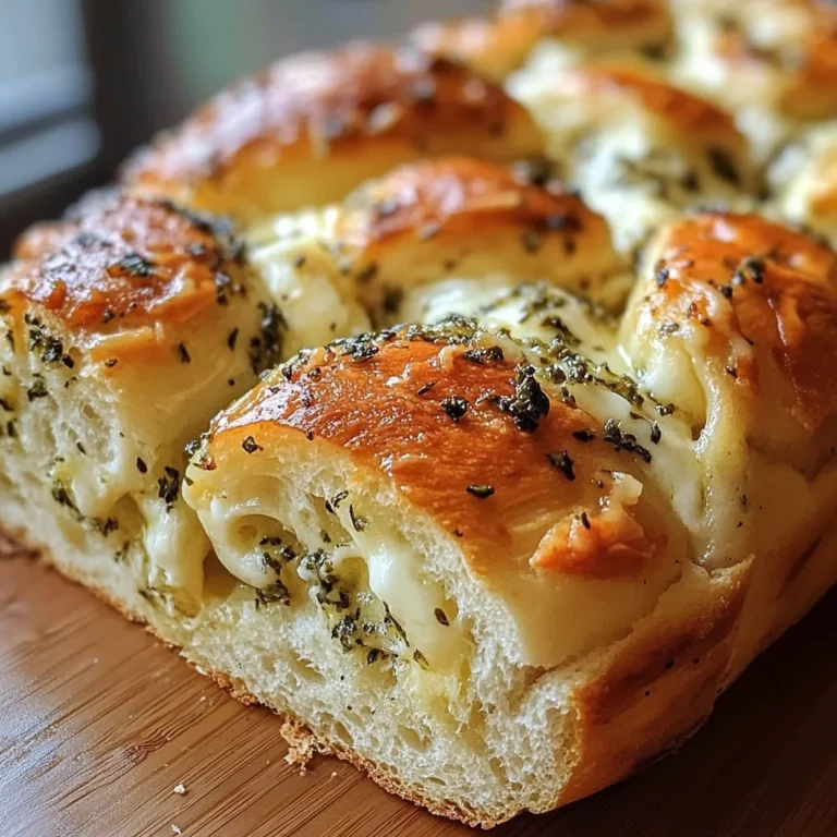 Swirled Garlic Herb And Cheese Bread