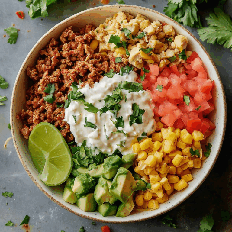 Healthy Turkey Taco Bowl
