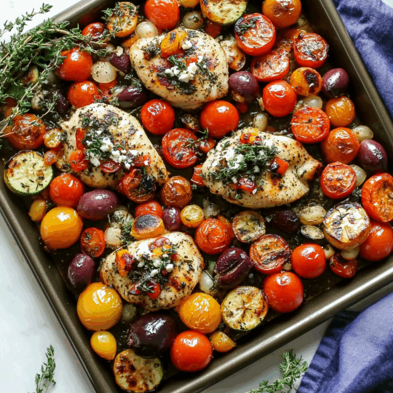 Sheet Pan Greek Chicken and Veggies (Easy One-Pan Meal)
