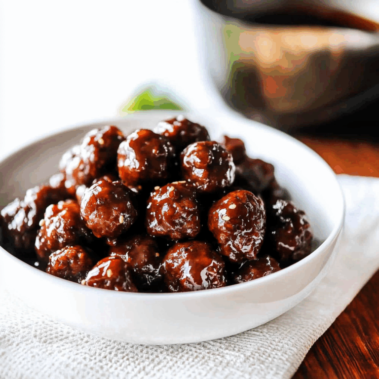 Slow Cooker Korean Meatballs