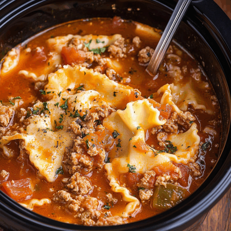 Slow Cooker Lasagna Soup