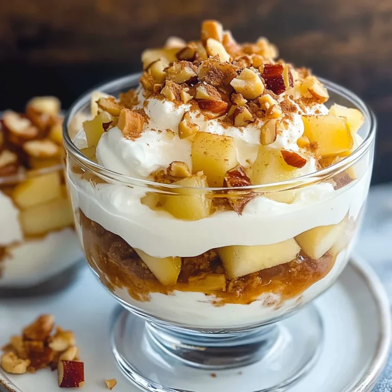 Bratapfel-Dessert im Glas