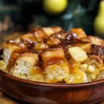 Cardamom Pear Bread Pudding