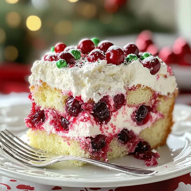 Christmas Cranberry Poke Cake Recipe