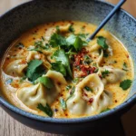 Coconut Curry Soup with Dumplings
