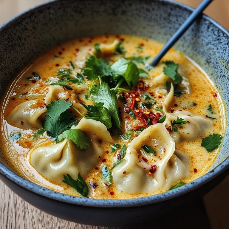 Coconut Curry Soup with Dumplings