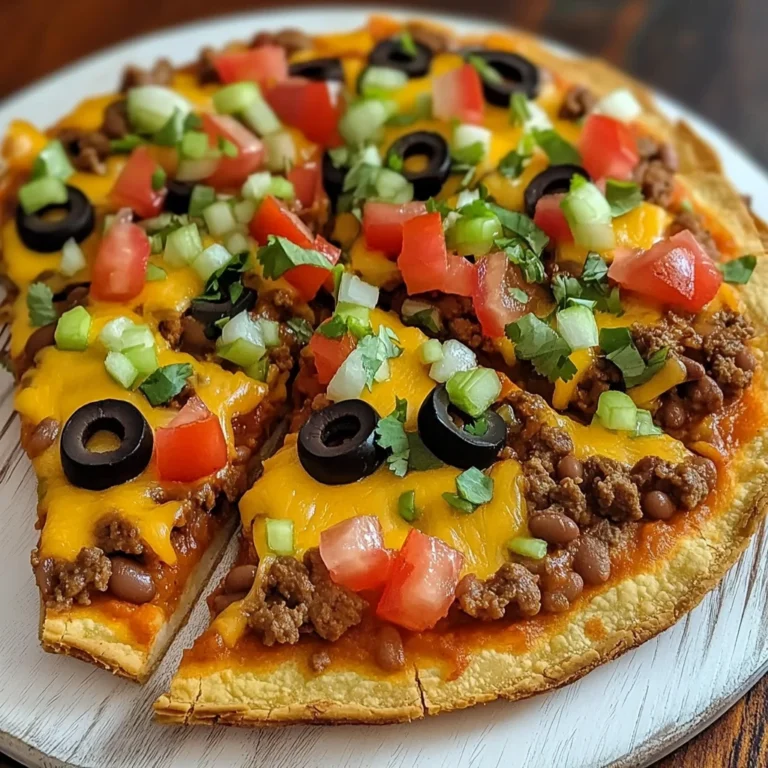 Crispy Mexican Pizza with Seasoned Beef and Refried Beans Recipe