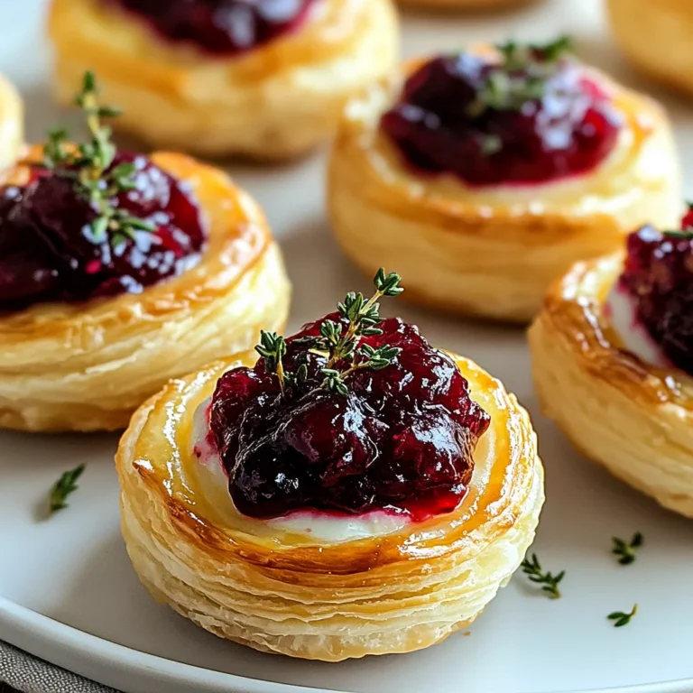 Easy Cranberry Brie Bites