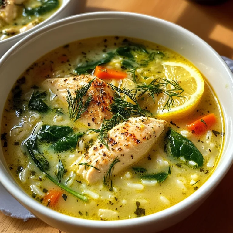 Greek Lemon Chicken Soup