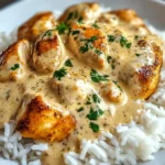 How to Make Creamy Smothered Chicken and Rice – Easy Dinner Idea