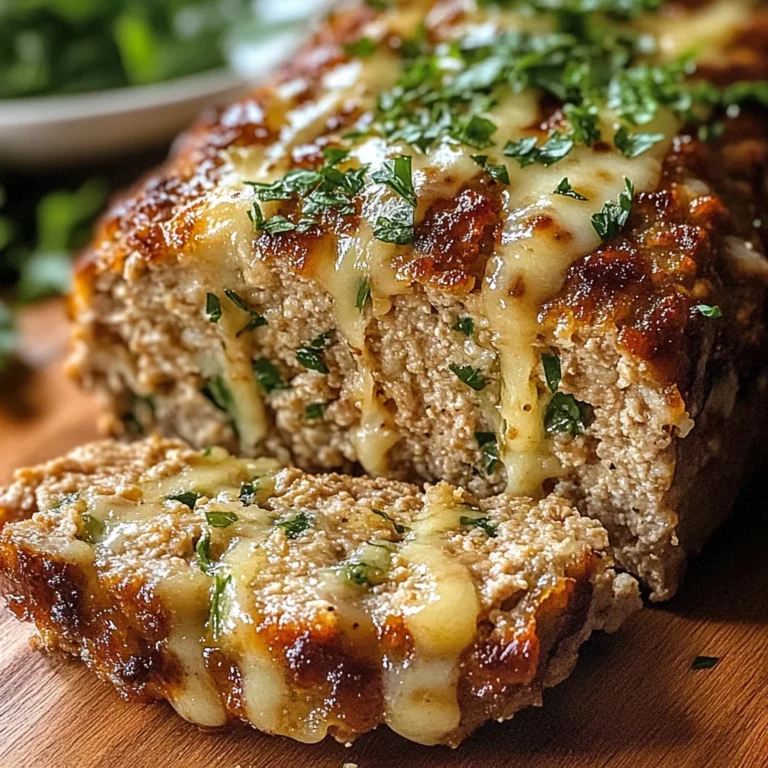 Juicy Garlic Parmesan Chicken Meatloaf: Comfort Food Delight