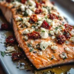 Mediterranean Baked Salmon With Feta & Sun-dried Tomatoes