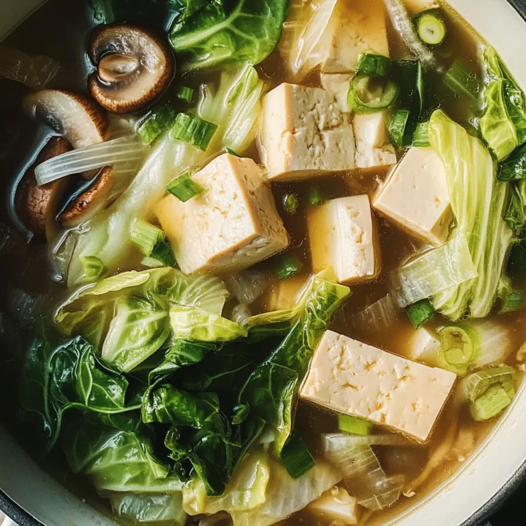 Napa Cabbage Tofu Soup