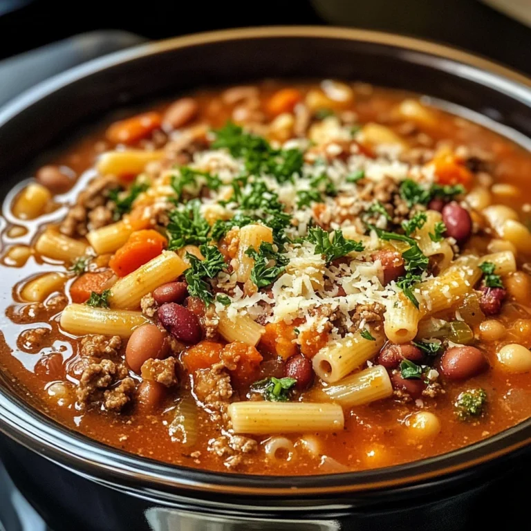 Olive Garden Slow Cooker Pasta Fagioli: Comfort in Every Spoonful