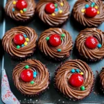 Piped Chocolate Butter Cookies