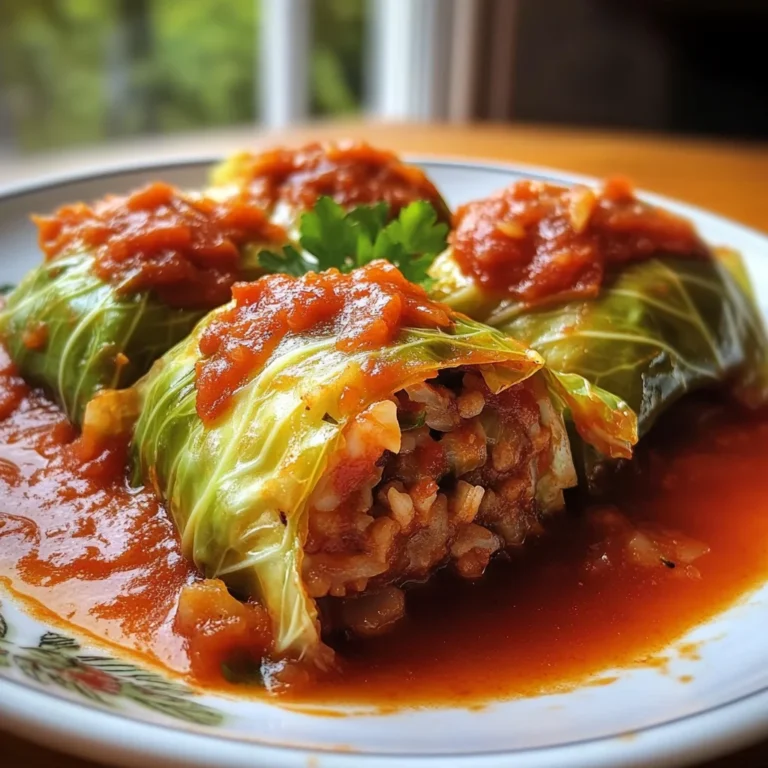 Polish Stuffed Cabbage Rolls: Comforting Flavor