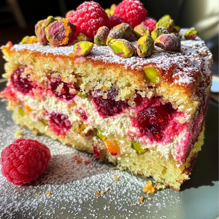 Raspberry Orange Pistachio Ricotta Cake: A Flavor Delight