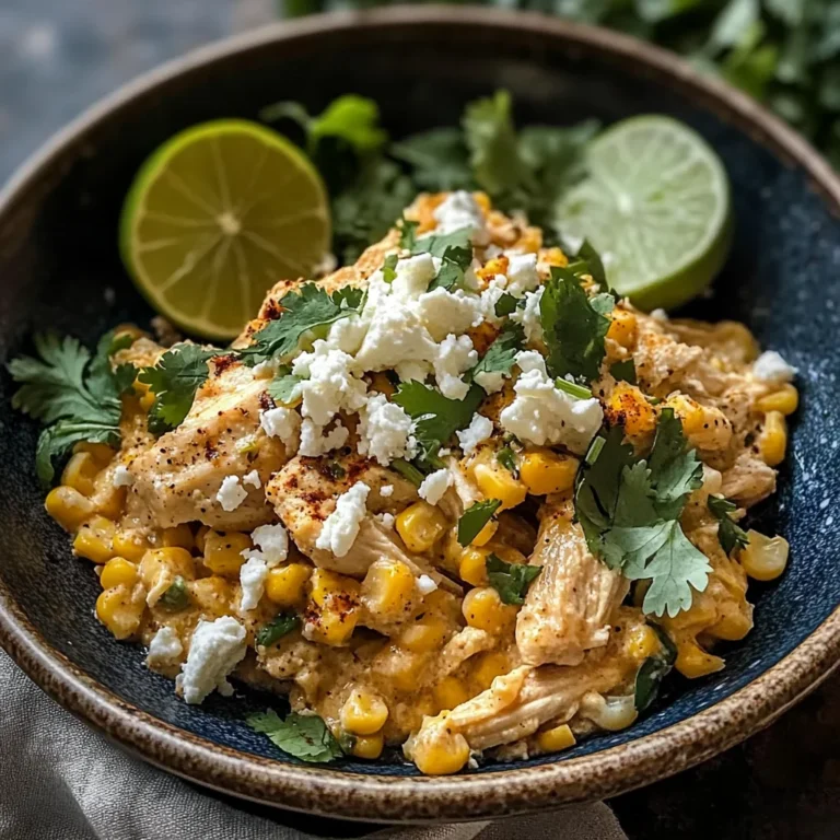 Slow Cooker Street Corn Chicken: Creamy, Zesty, and Effortless Dinner Magic