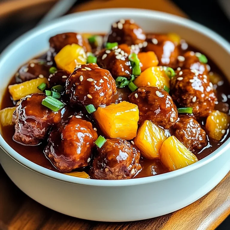 Sweet and sour meatballs