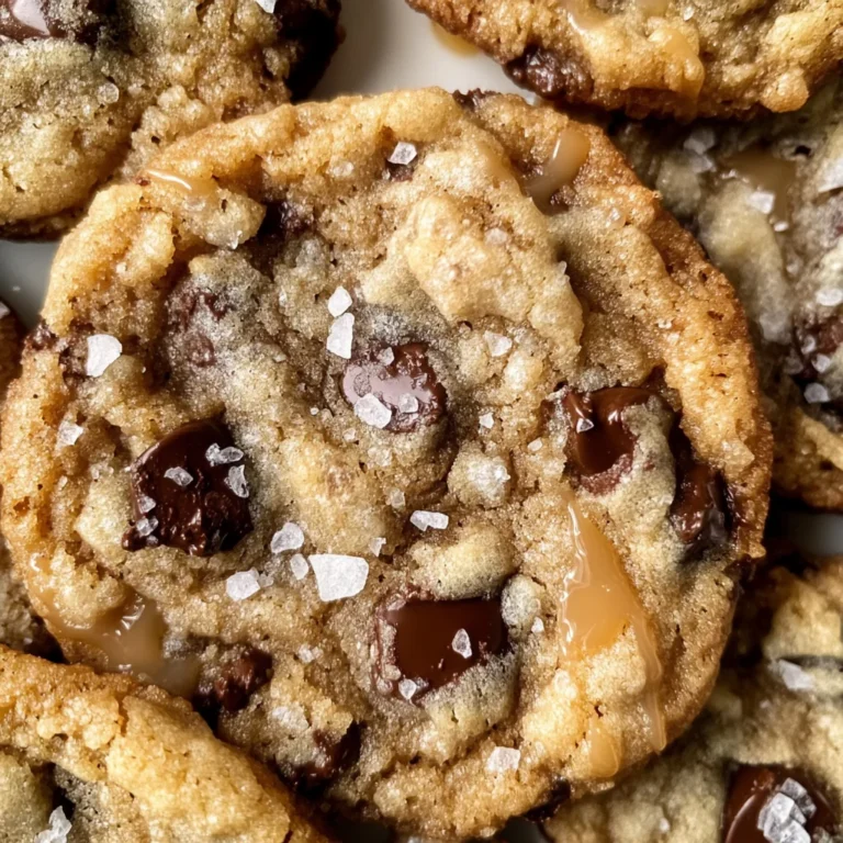 The Best Chewy Salted Caramel Chocolate Chip Cookies