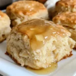 Apple Biscuits with Honey Butter Glaze