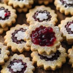 Cranberry Linzer Cookies