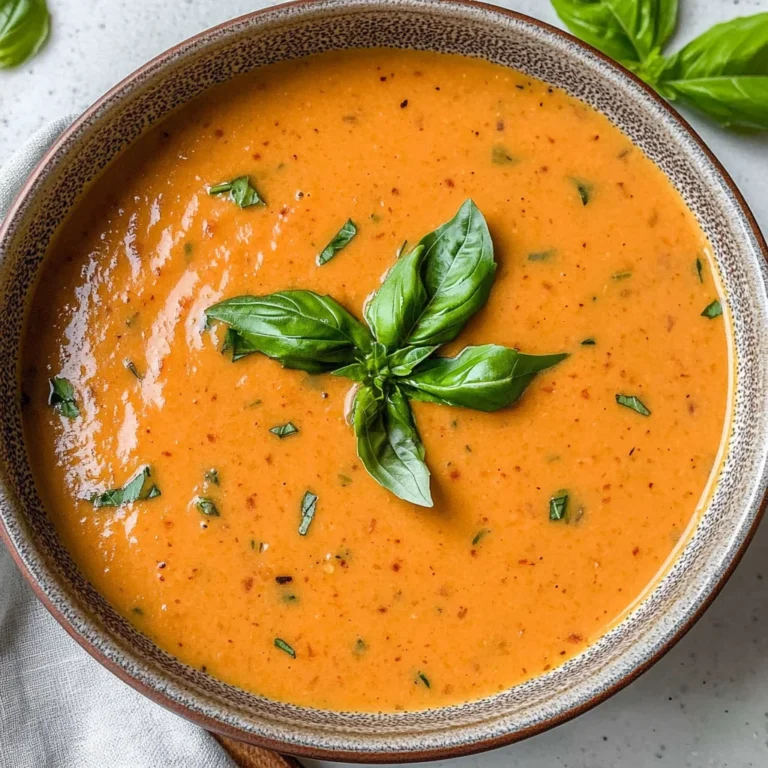Creamy Roasted Red Pepper Soup