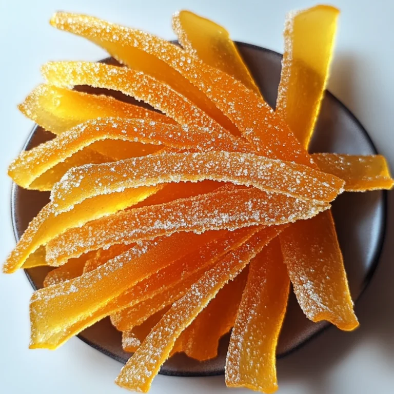 Easy Candied Orange Peel