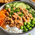 Ground Turkey Rice Bowls with Bang Bang Sauce