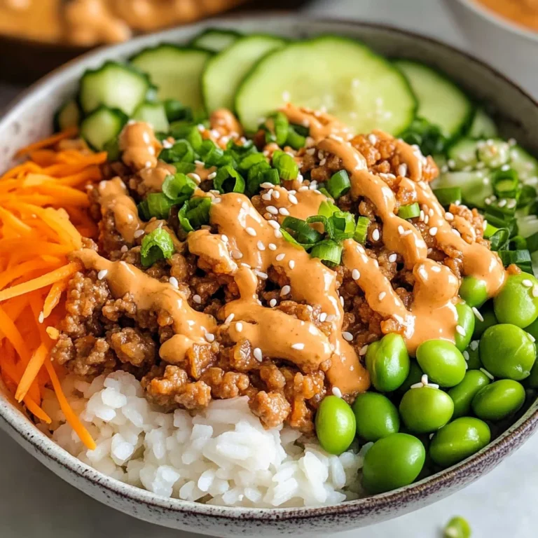 Ground Turkey Rice Bowls with Bang Bang Sauce