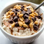 Healthy Cottage Cheese Snickers Bowl {High Protein}