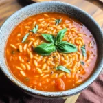 Hearty Tomato Orzo Soup