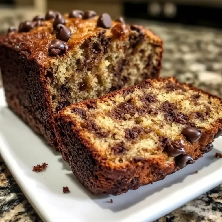 Irresistible Super Moist Chocolate Chip Banana Bread